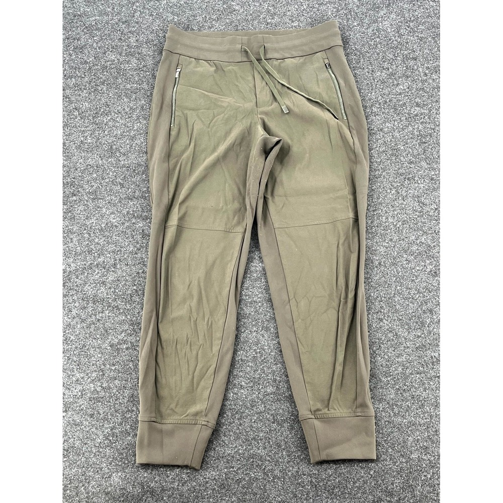 Athleta Headlands Hybrid Trek Mid Rise Jogger Pants Womens 6P Olive Green Nylon
